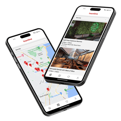 Towntime App Mockup